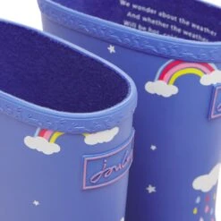Joules Blue Cloud Printed Roll Up Flexible Junior Wellies -Home Tools And Supplies Store p 9 8 4 2 9842 Joules Blue Cloud Printed Roll Up Flexible Junior Wellies