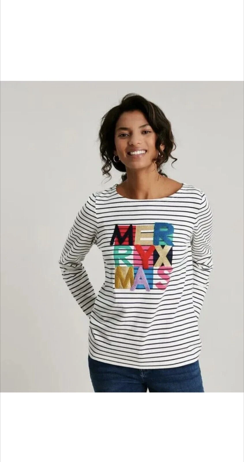 Joules Harbour Luxe Christmas T-Shirt 3 Joules Harbour Luxe Christmas T-Shirt